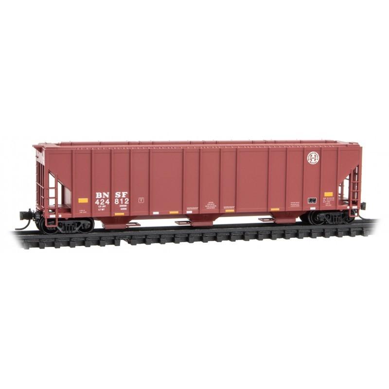 N Scale Micro-Trains MTL 09900351 BNSF Railway 3-Bay Covered Hopper #424812