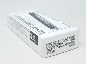 HO Scale Tichy Train Group Kit 1000 Undecorated 53' Flat Car Sealed
