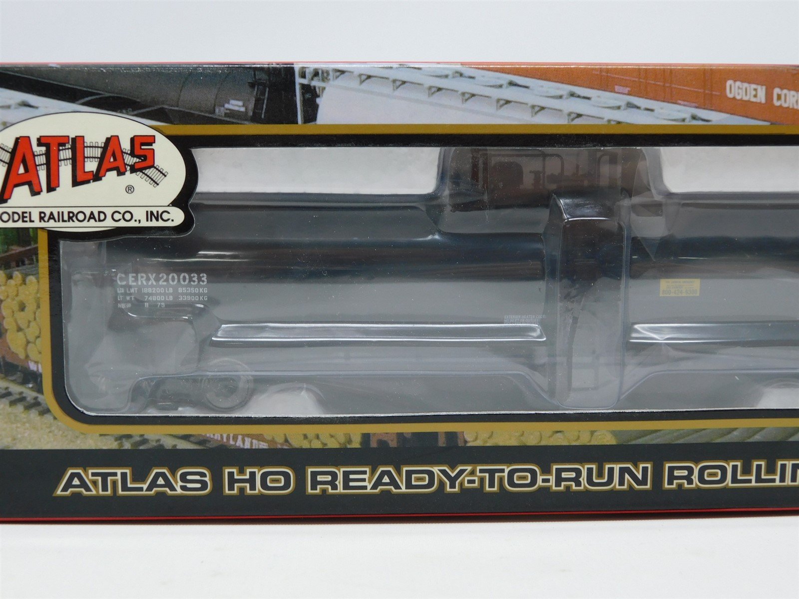 HO Scale Atlas 1632-4 CERX E.R. Carpenter 23,500 Gallon Tank Car #20033-Sealed