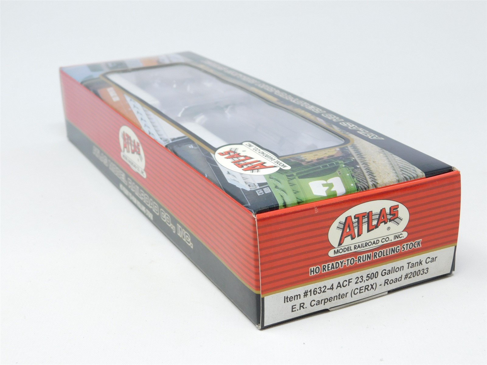 HO Scale Atlas 1632-4 CERX E.R. Carpenter 23,500 Gallon Tank Car #20033-Sealed