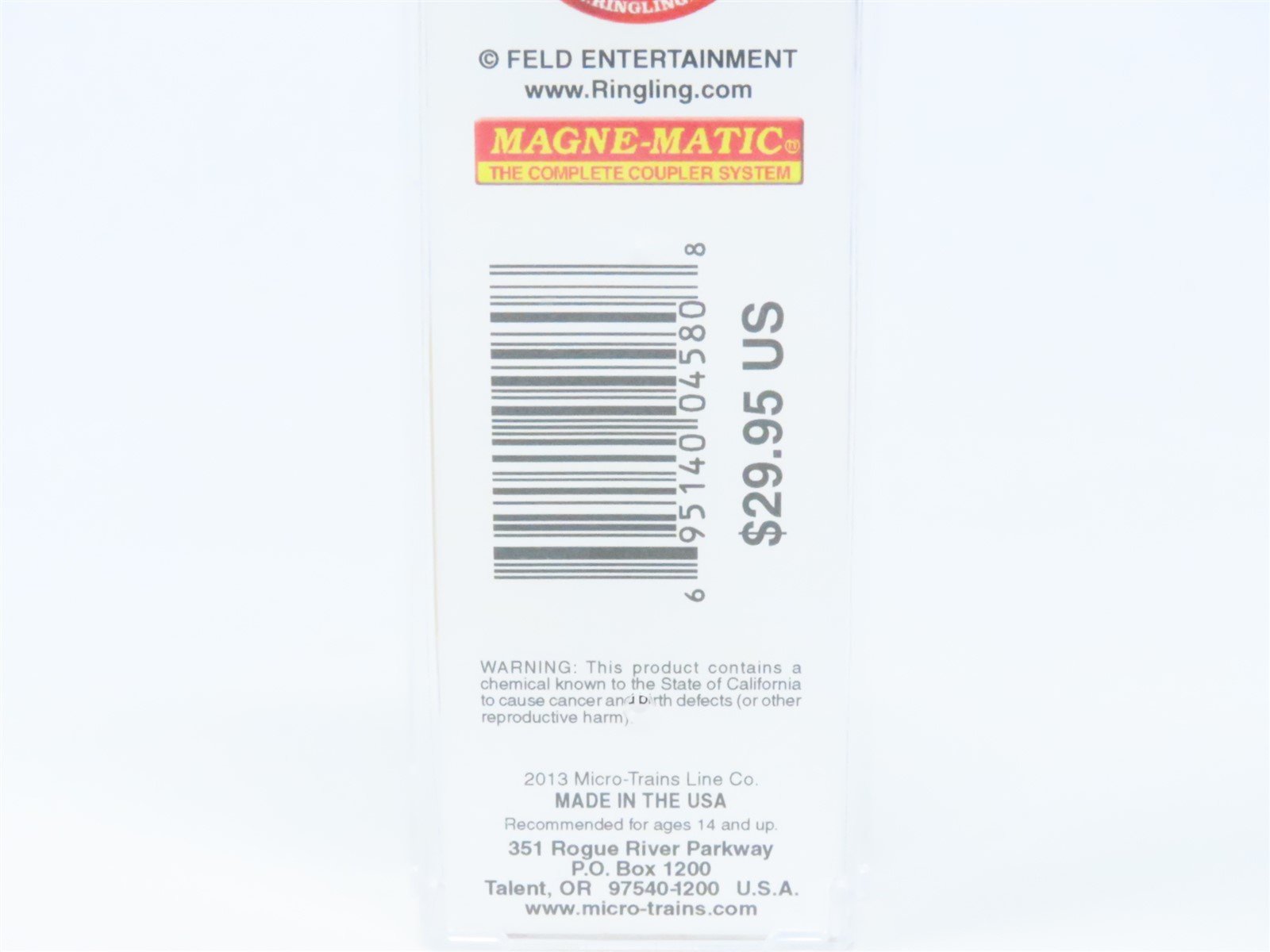 N Micro-Trains MTL 47000129 Ringling Bros & Barnum & Bailey Wagon Set 2Pk