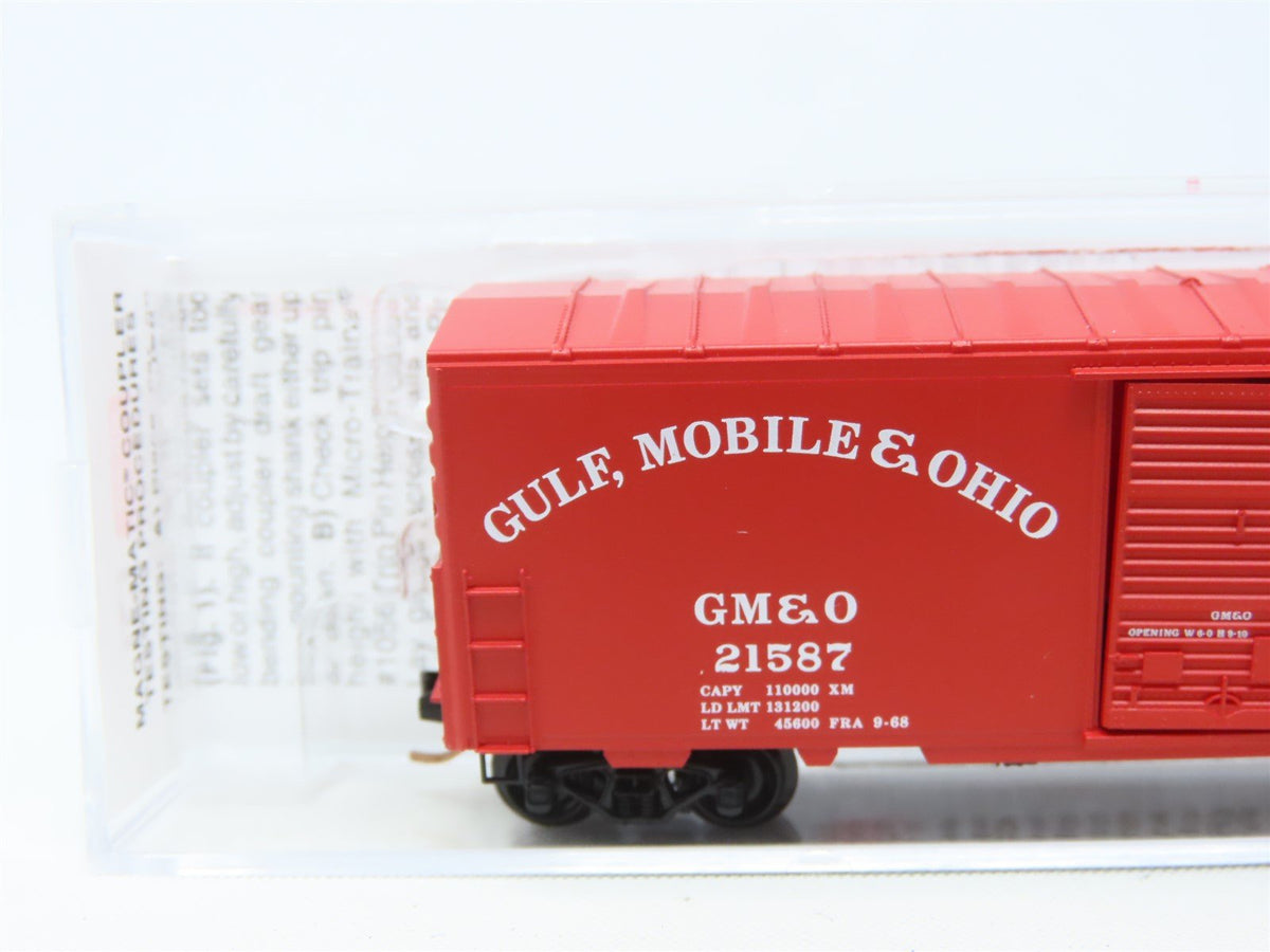 N Scale Micro-Trains MTL 24240 GM&amp;O Gulf Mobile &amp; Ohio 40&#39; Box Car #21587