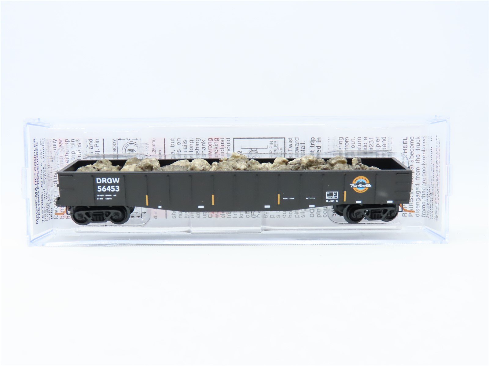 N Scale Micro-Trains MTL 10500142 D&RGW Rio Grande 50' Gondola #56453 w/Load