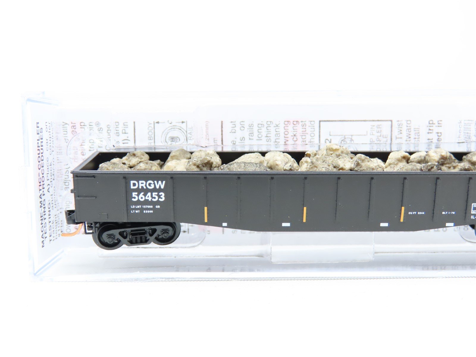 N Scale Micro-Trains MTL 10500142 D&RGW Rio Grande 50' Gondola #56453 w/Load