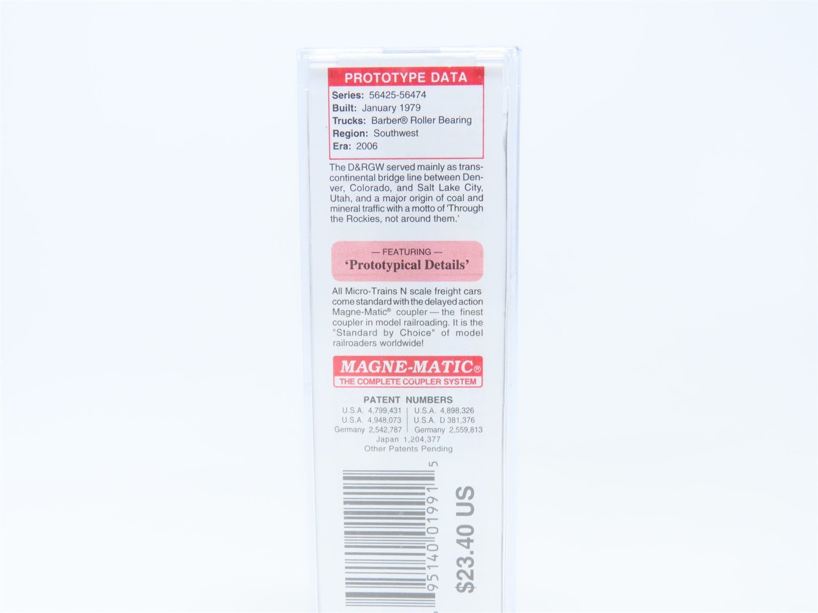 N Scale Micro-Trains MTL 10500142 D&RGW Rio Grande 50' Gondola #56453 w/Load