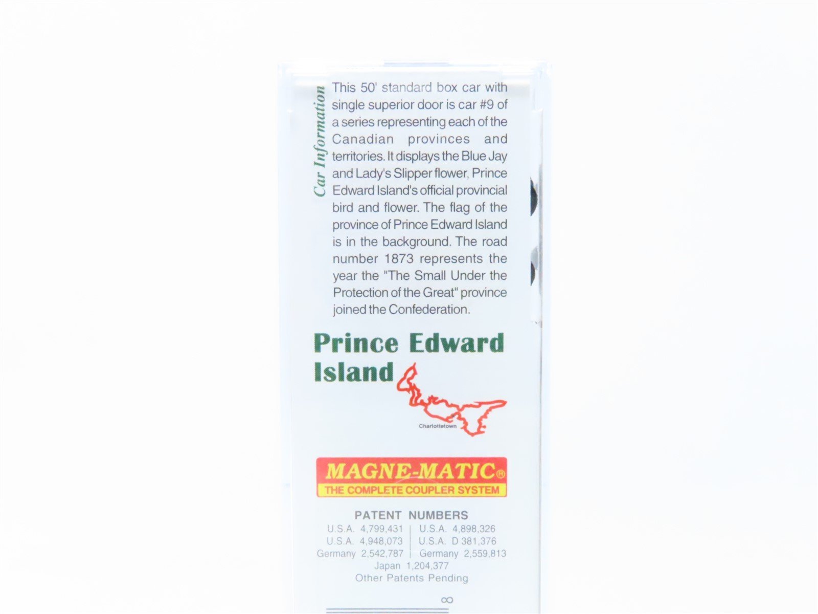 N Micro-Trains MTL 07700159 PE Prince Edward Island Provincial Box Car #1873