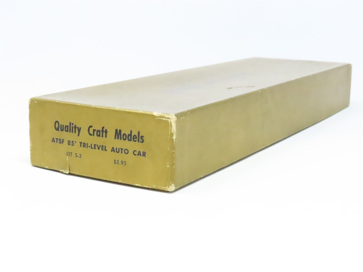 HO Scale Quality Craft Kit #S-2 ETTX ATSF Santa Fe 85&#39; Tri-Level Auto Carrier