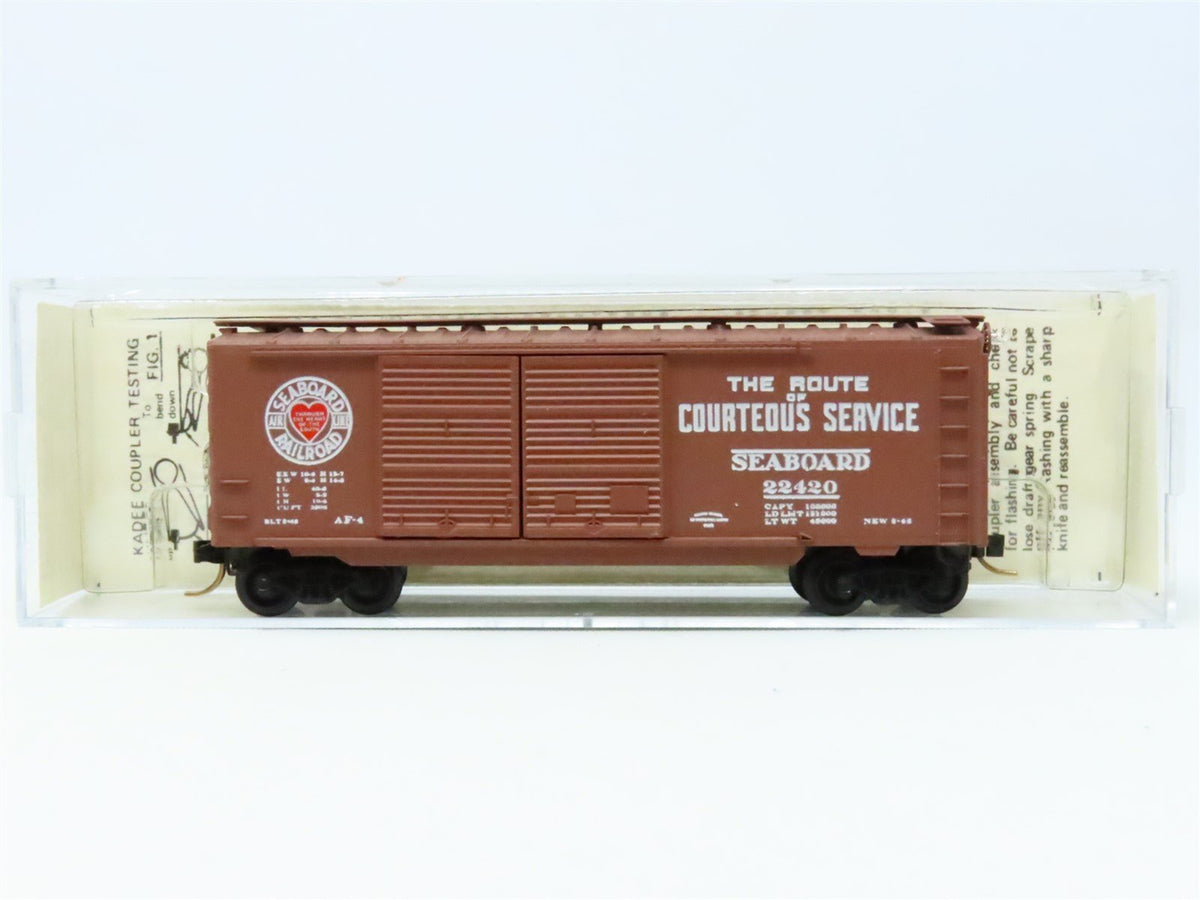 N Scale Micro-Trains MTL Kadee 23050 SAL &quot;Courteous Service&quot; 40&#39; Box Car #22420