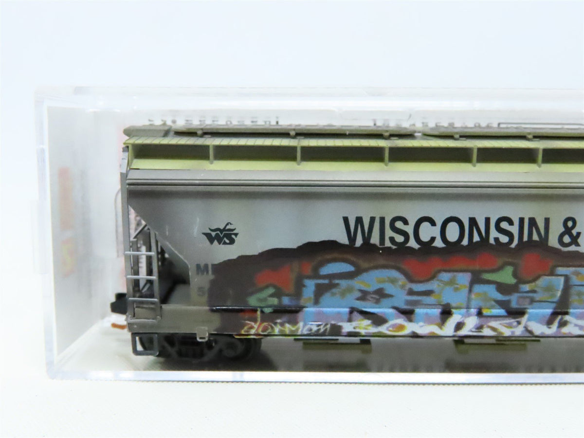 N Scale Micro-Trains MTL 09444340 WS 3-Bay Covered Hopper #501111 Weathered