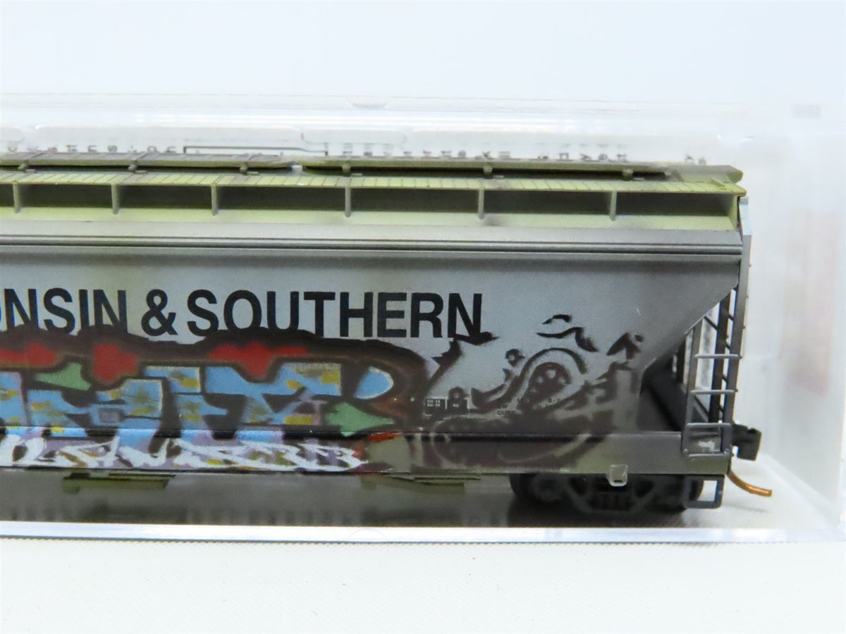 N Scale Micro-Trains MTL 09444340 WS 3-Bay Covered Hopper #501111 Weathered