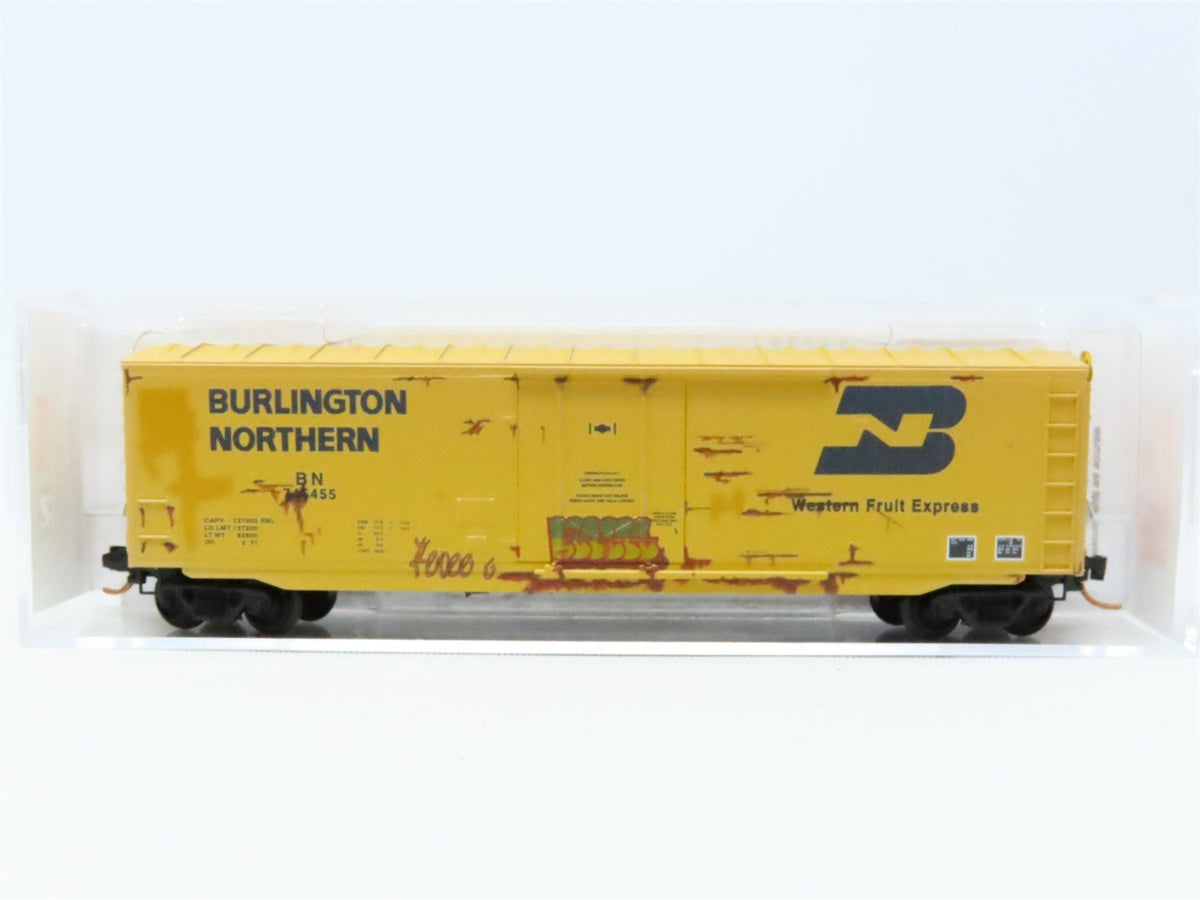 N Micro-Trains MTL 03844162 BN Burlington Northern 50&#39; Box Car #745455 Weathered