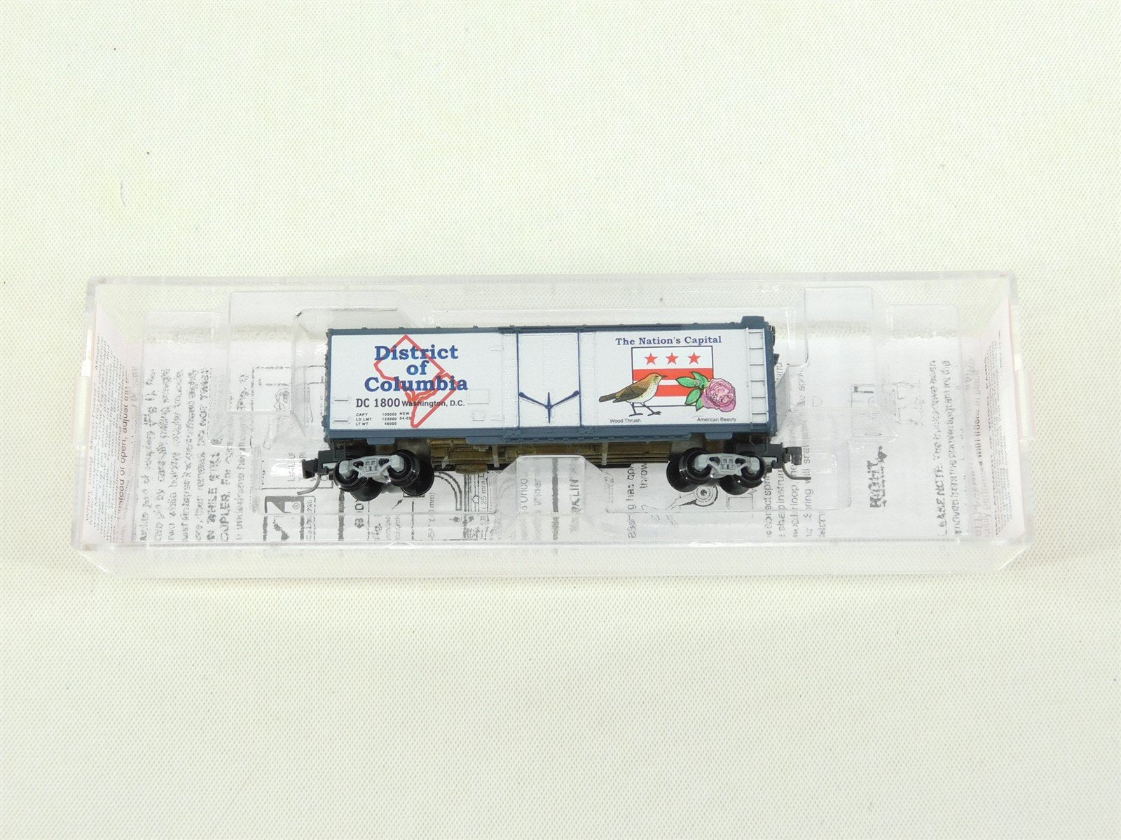 Z Micro-Trains MTL NSC Special Run 08-01 DC District Of Columbia Box Car #1800
