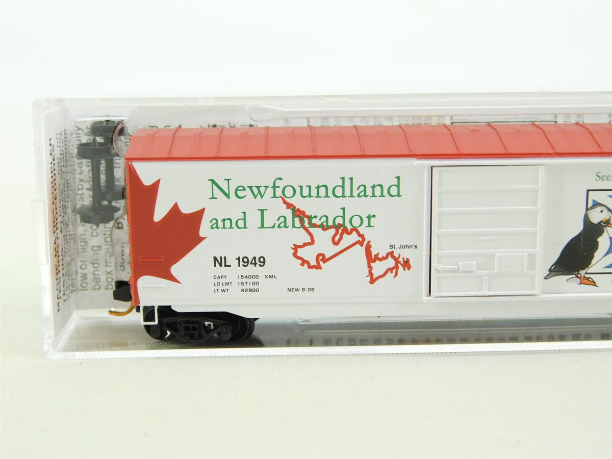 N Scale Micro-Trains MTL 07700163 NL Newfoundland &amp; Labrador 50&#39; Box Car #1949