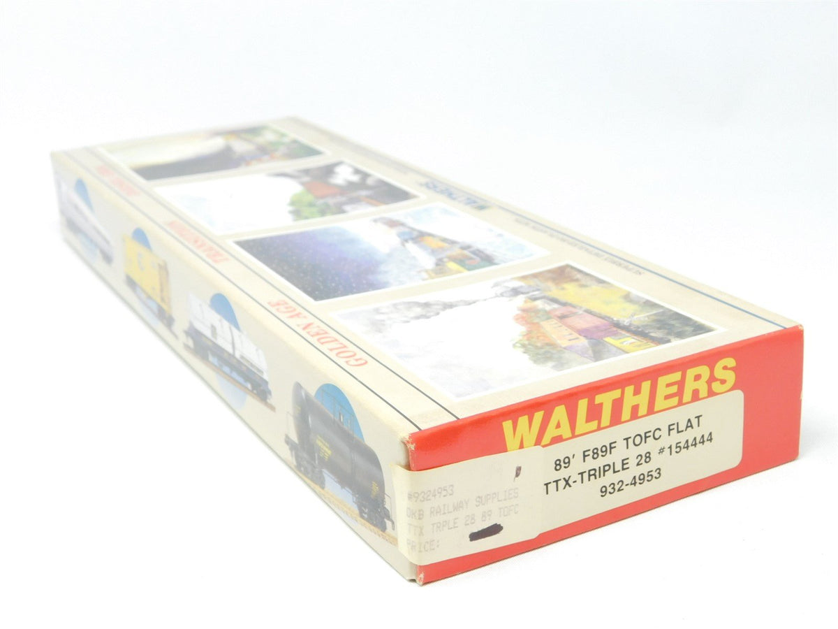 HO Walthers Kit #932-4953 RTTX TTX 89&#39; F89F TOFC Channel Side Flat Car #154444