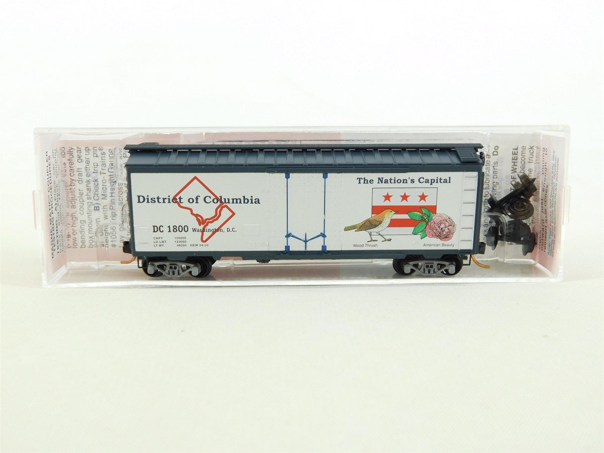 N Micro-Trains MTL NSC Special Run 4-03 DC District Of Columbia Box Car #1800