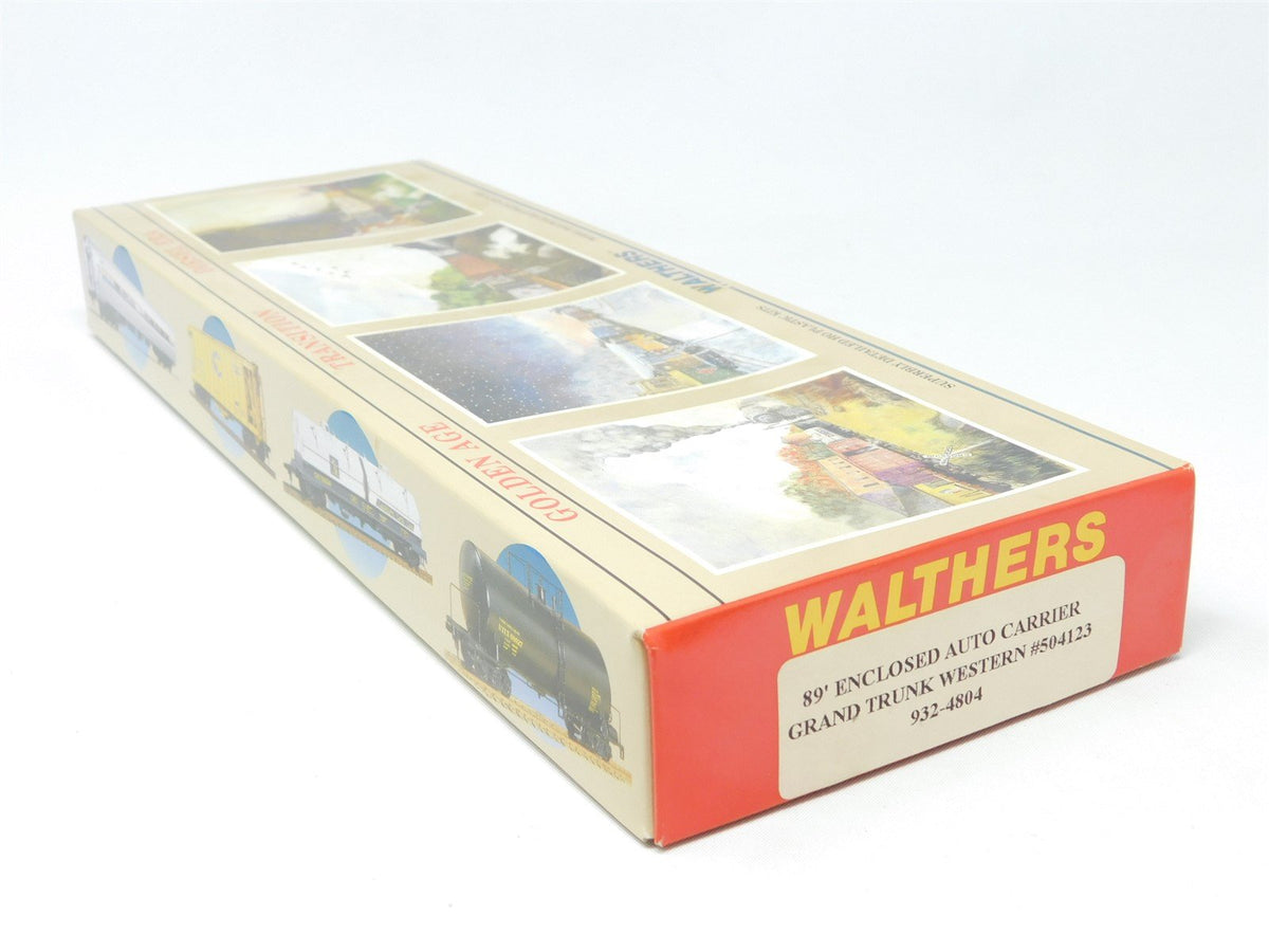 HO Scale Walthers Kit #932-4804 GTW Grand Trunk Western 89&#39; Auto Carrier #504123