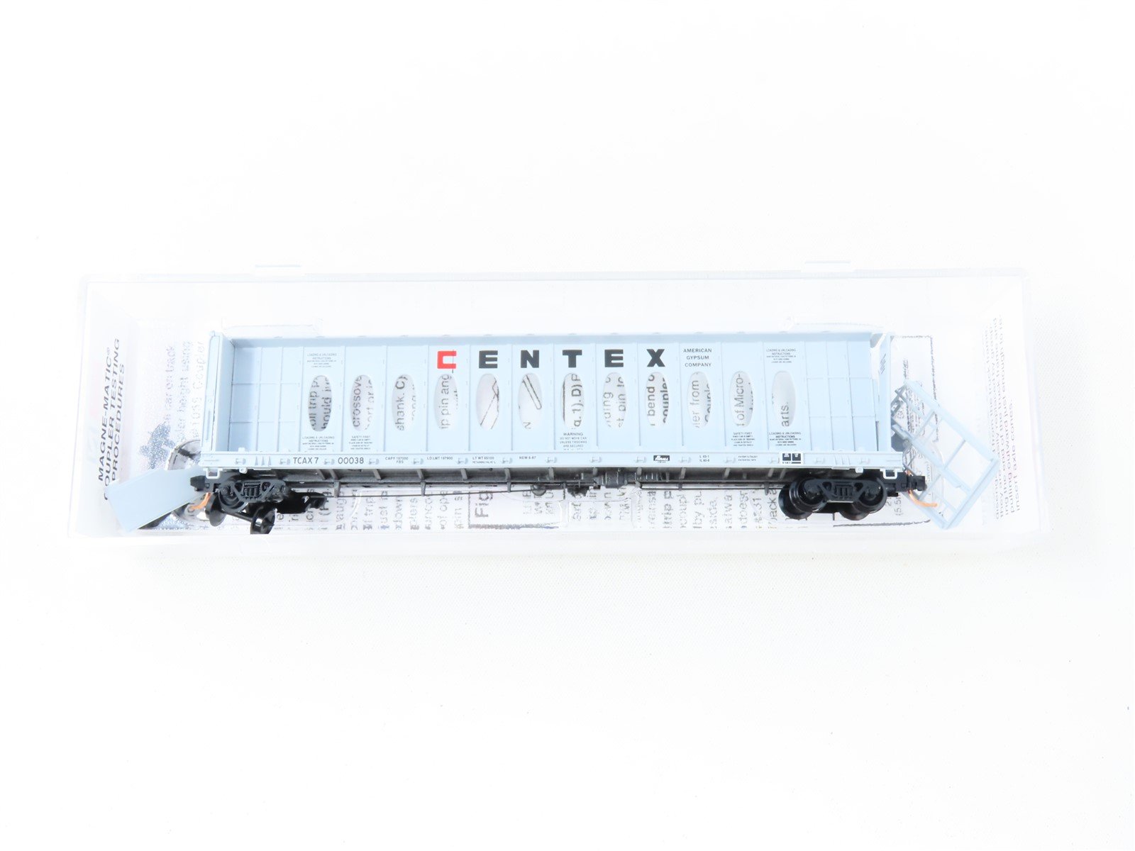 N Scale Micro-Trains MTL 53040 TCAX Centex 60' Center-Beam Flat Car #700038