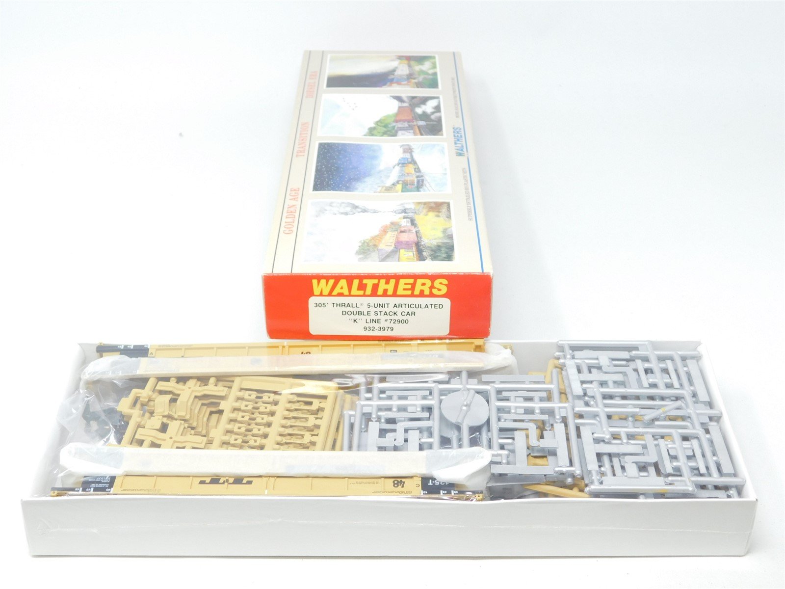 HO Scale Walthers Kit #932-3979 DTTX "K" Line 5-Unit Double Stack Car #72900