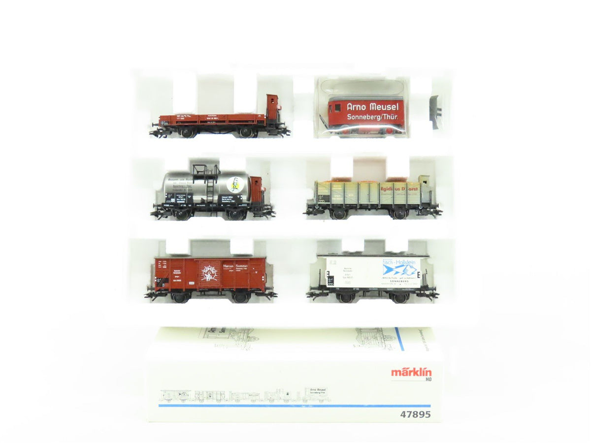 HO Marklin 47895 DR German Imperial &quot;650 Years of Sonneberg&quot; 5-Car Freight Set