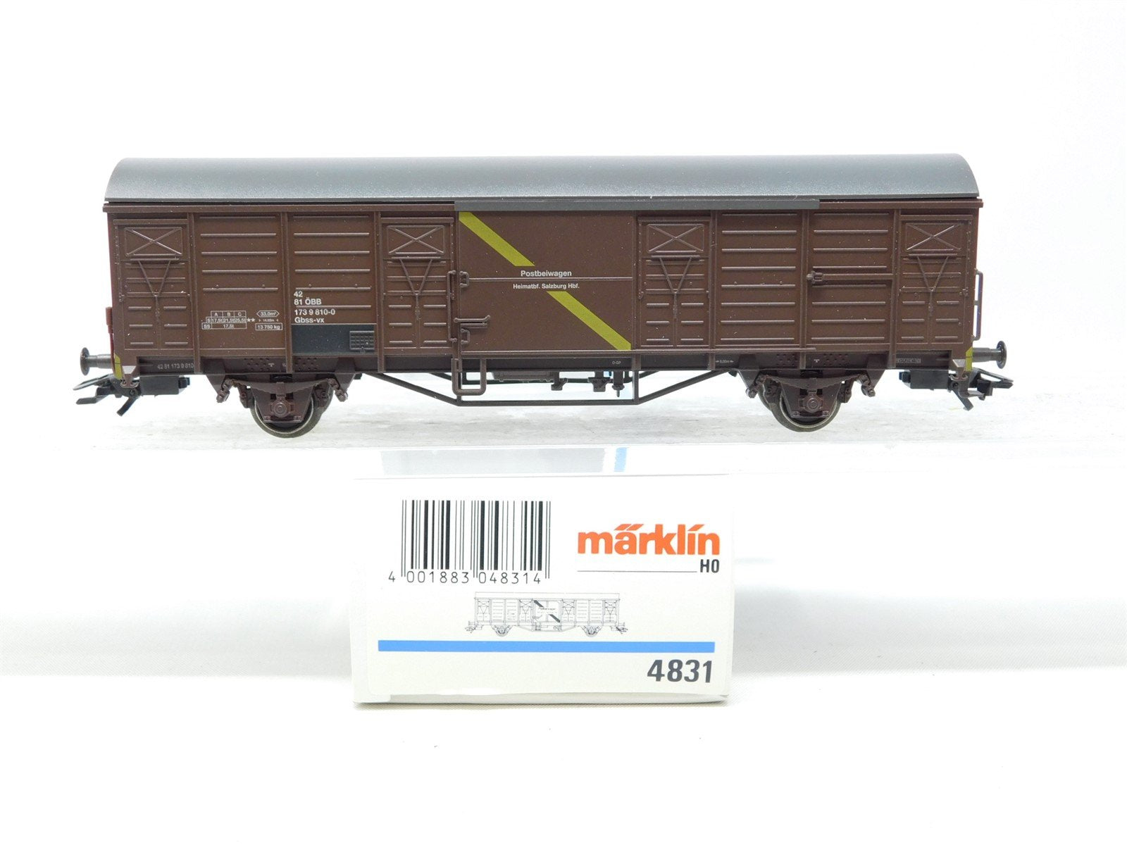 HO Scale Marklin 4831 OBB Austrian Federal Postal Service Box Car #810-0