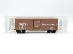 N Scale Micro-Trains MTL 24280 CN Canadian National 40' Steel Box Car #446214
