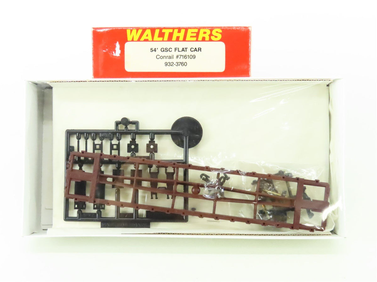 HO Scale Walthers Kit 932-3760 CR Conrail Railroad 54&#39; GSC Flat Car #716109