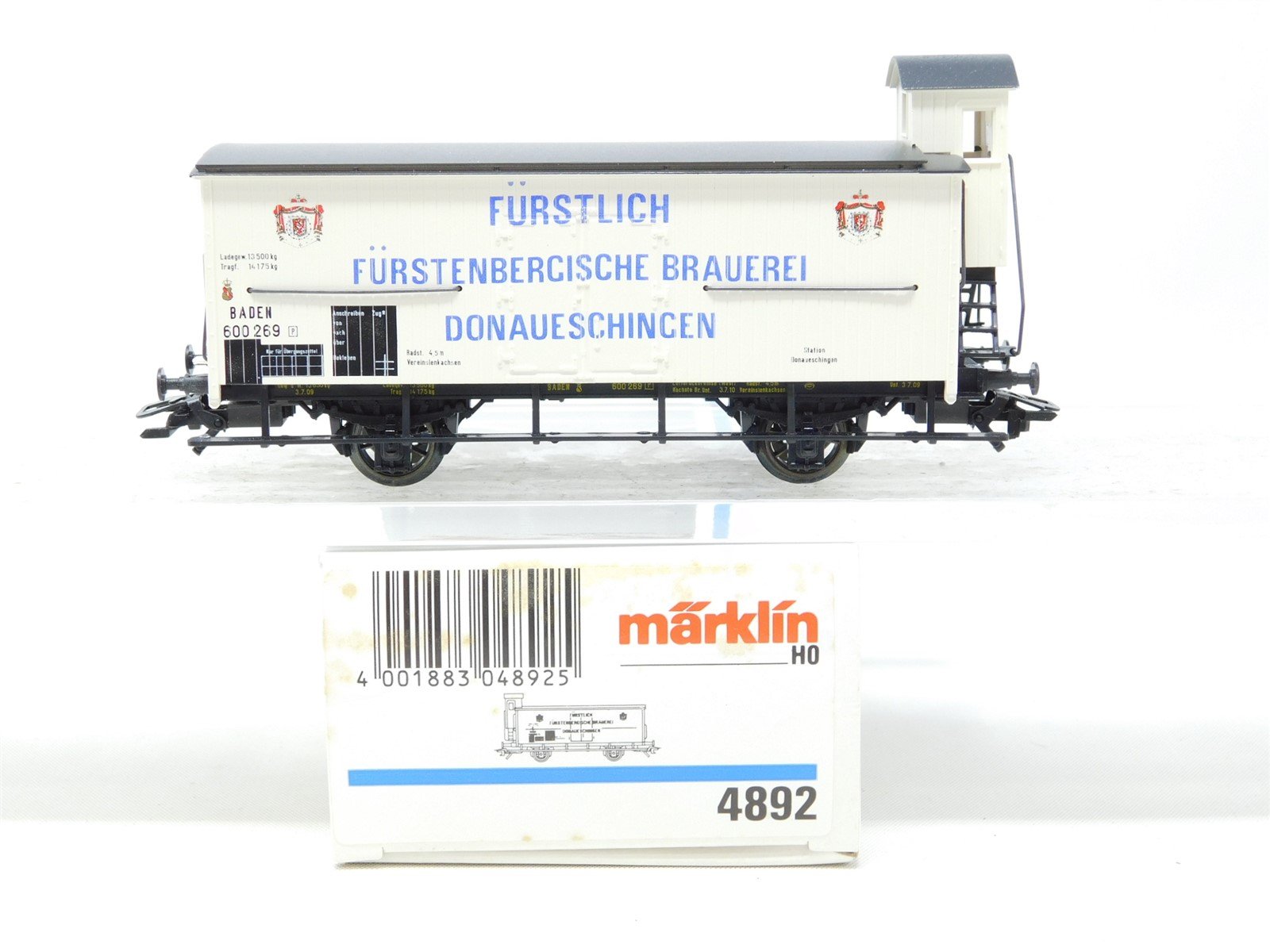 HO Scale Marklin 4892 G.Bad.St.E. Baden State Railway Beer Reefer #269P