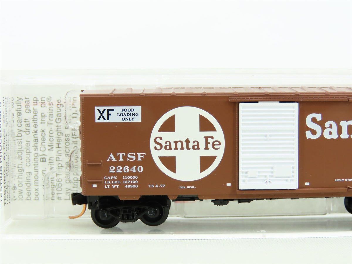 N Scale Micro-Trains MTL 73010 ATSF Santa Fe 40&#39; Single Door Box Car #22640