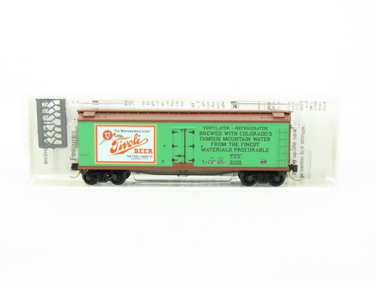 N Scale Micro-Trains MTL 49440 TUX Tivoli Beer Northern 40&#39; Wood Reefer #5100