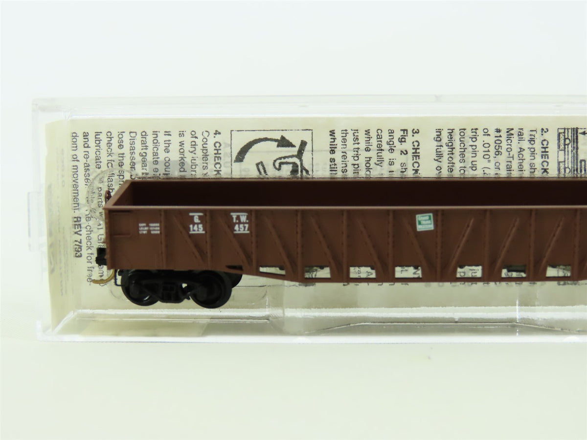 N Scale Micro-Trains MTL 63010 GTW Grand Trunk Western 50&#39; Gondola #145457