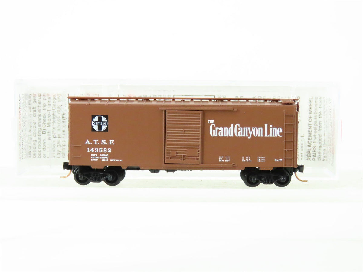 N Scale Micro-Trains MTL 20060 ATSF &quot;The Grand Canyon Line&quot; 40&#39; Box Car #143582