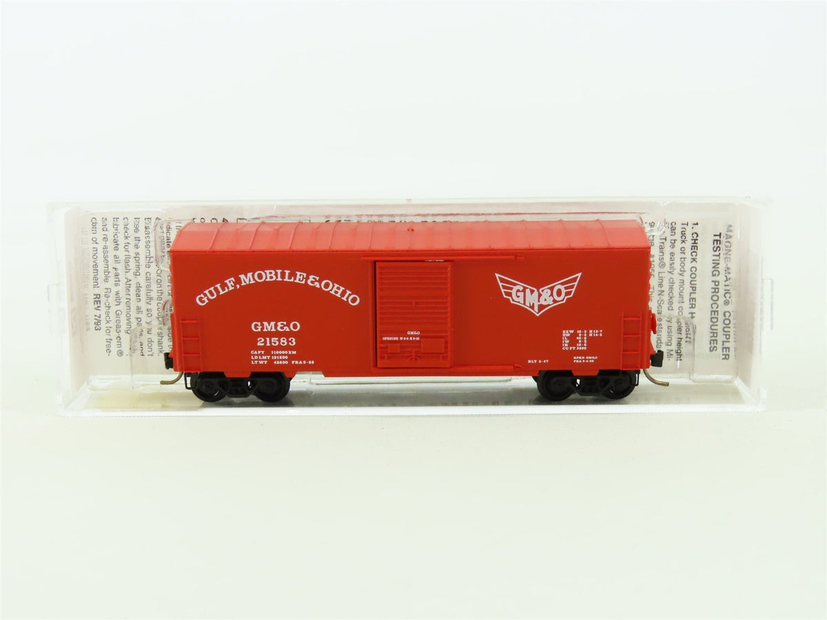 N Scale Micro-Trains MTL 24240 GM&amp;O Gulf, Mobile &amp; Ohio 40&#39; Box Car #21583
