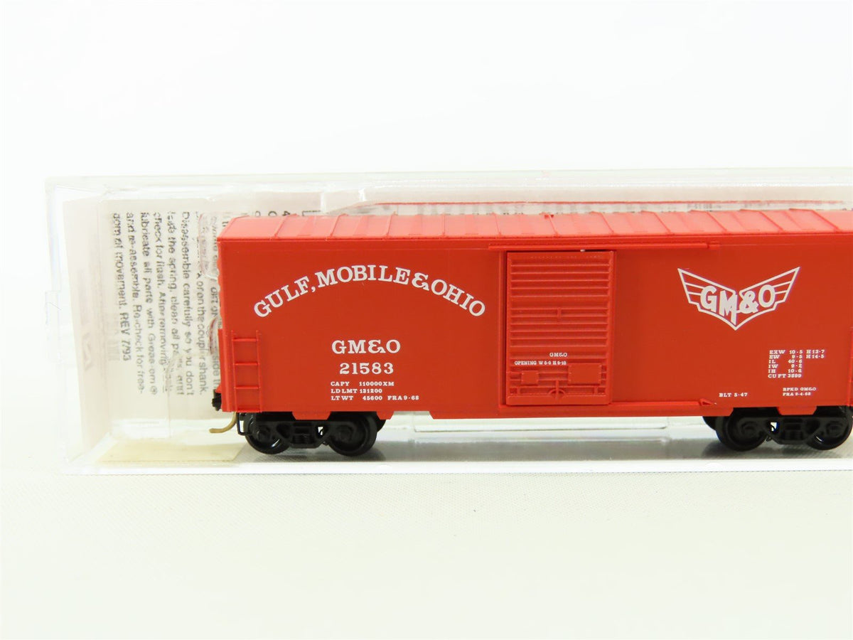 N Scale Micro-Trains MTL 24240 GM&amp;O Gulf, Mobile &amp; Ohio 40&#39; Box Car #21583