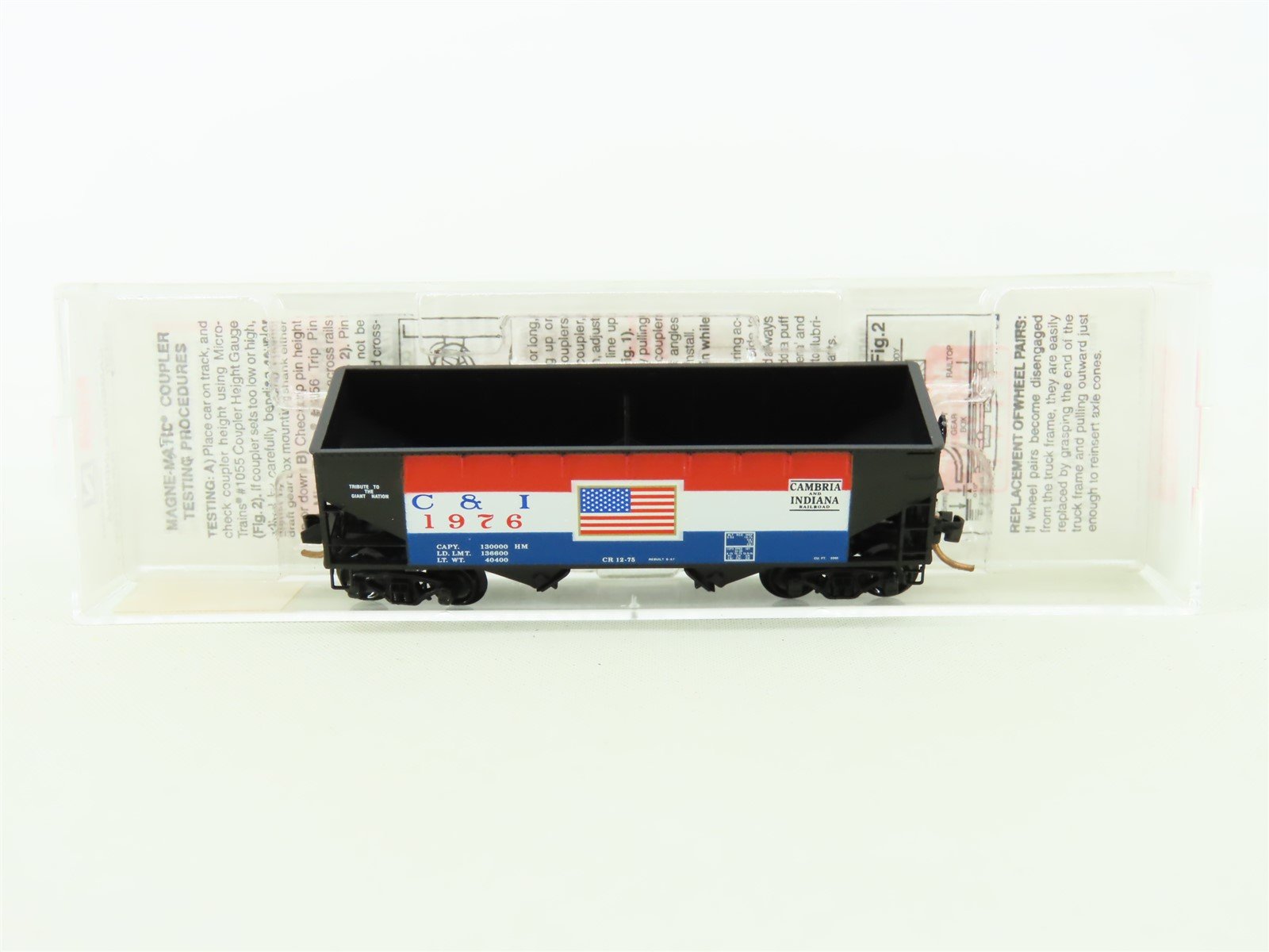 N Scale Micro-Trains MTL 55430 C&I Cambria & Indiana 2-Bay Hopper #1976