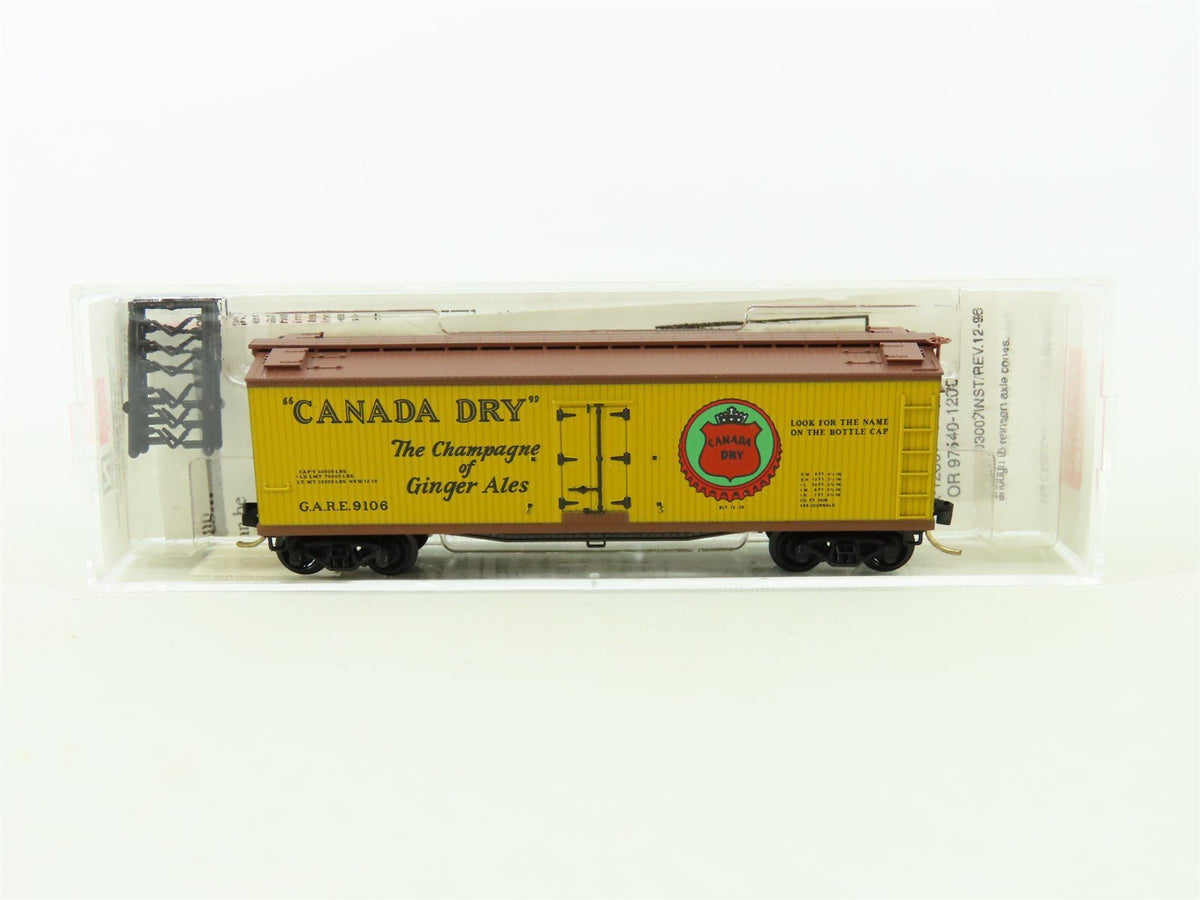 N Scale Micro-Trains MTL 49190 G.A.R.E Canada Dry 40&#39; Wooden Reefer #9106