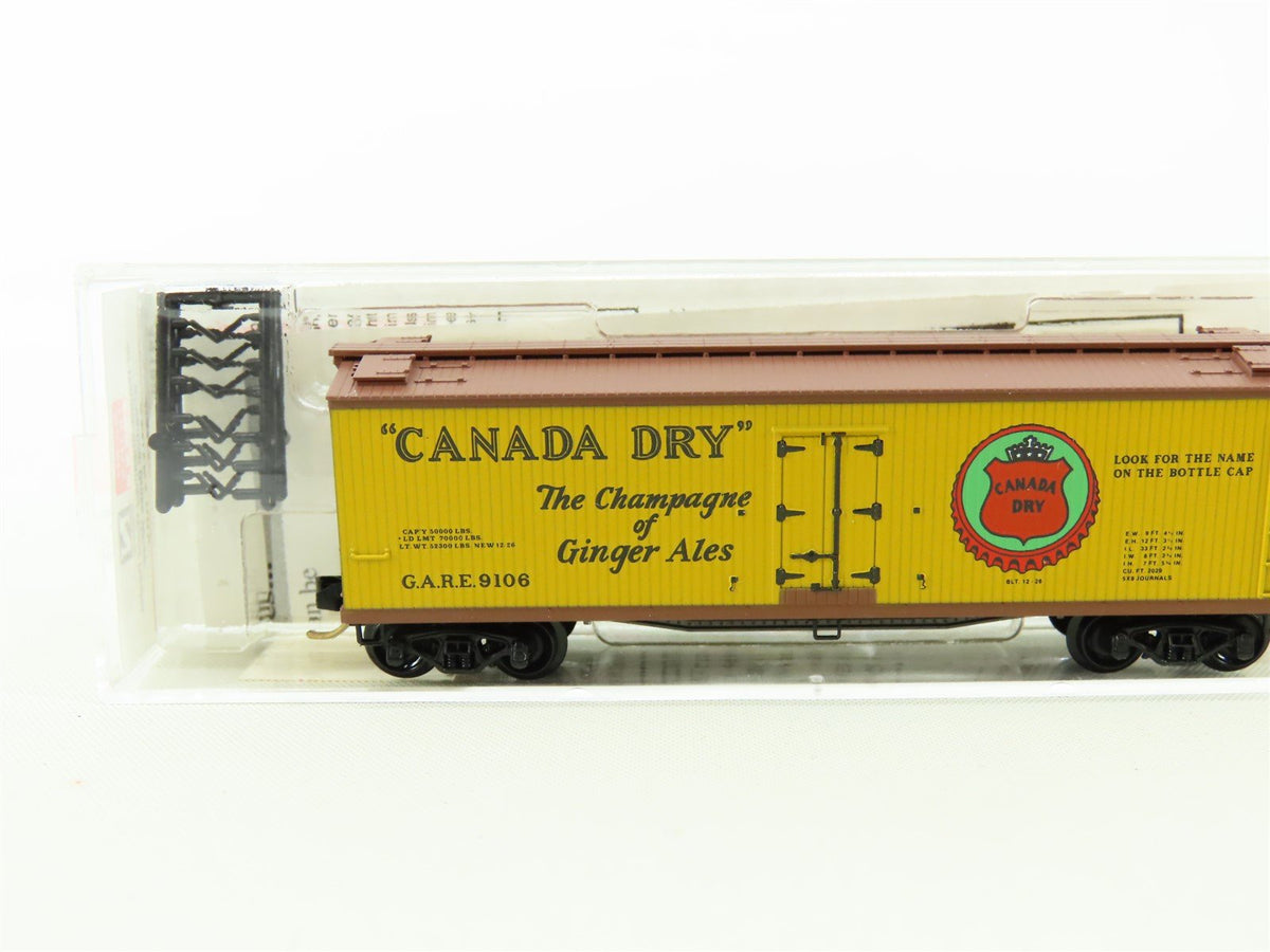 N Scale Micro-Trains MTL 49190 G.A.R.E Canada Dry 40&#39; Wooden Reefer #9106