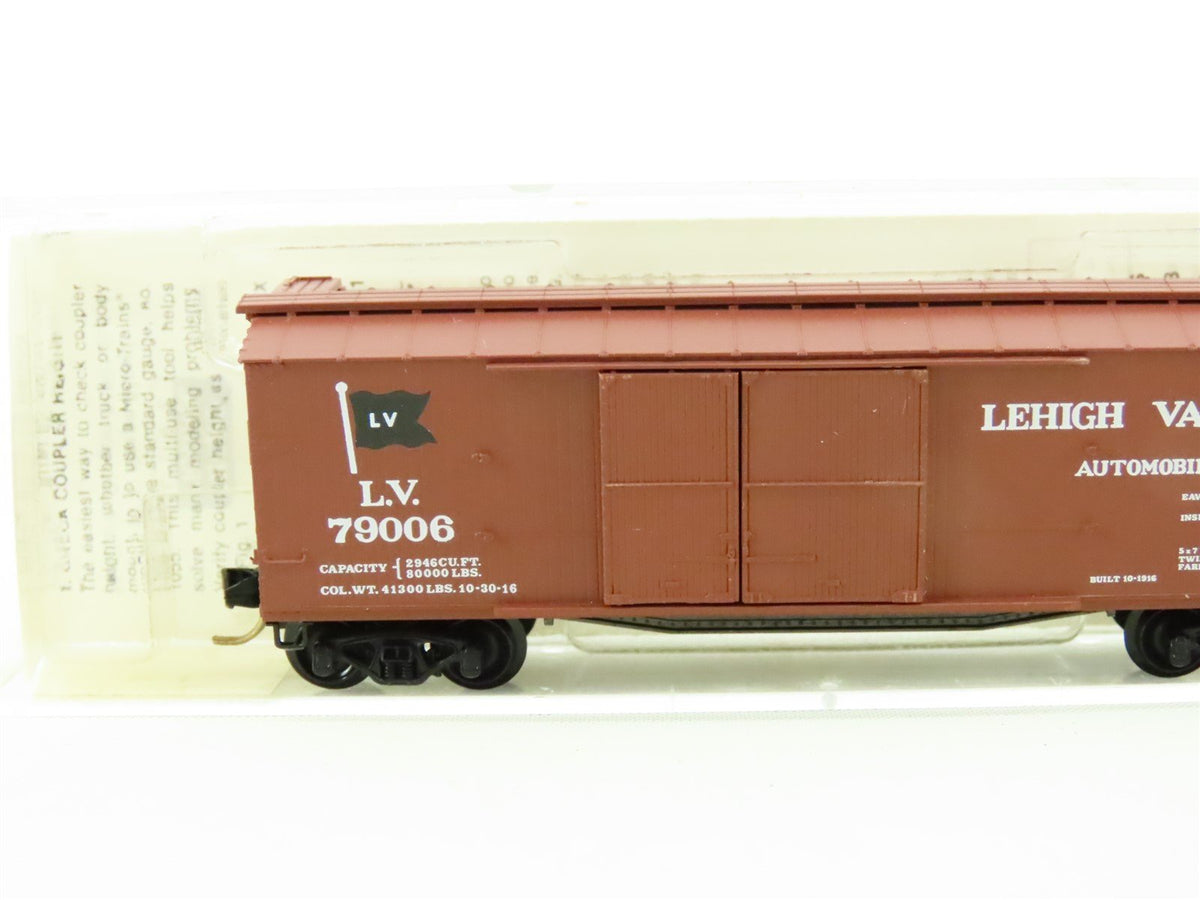 N Scale Micro-Trains MTL 43050 LV Lehigh Valley 40&#39; Wood Box Car #79006