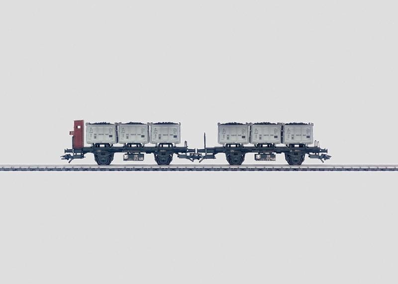 HO Scale Marklin 48946 DB German Federal Coal Container Cars 2-Car Set