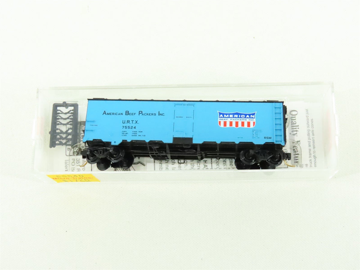 N Scale Micro-Trains MTL 59540 URTX American Beef Packers 40&#39; Reefer #75524