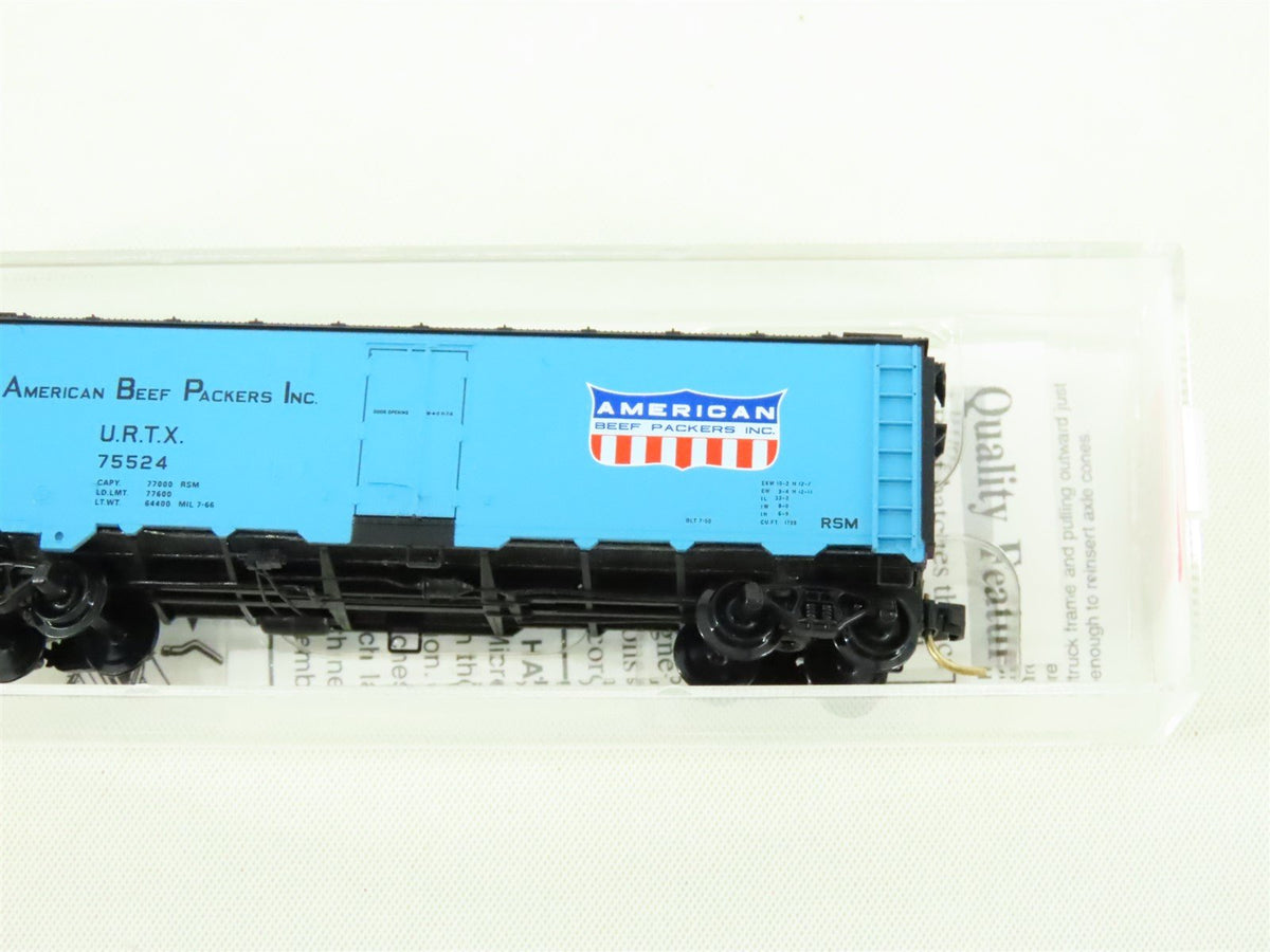 N Scale Micro-Trains MTL 59540 URTX American Beef Packers 40&#39; Reefer #75524