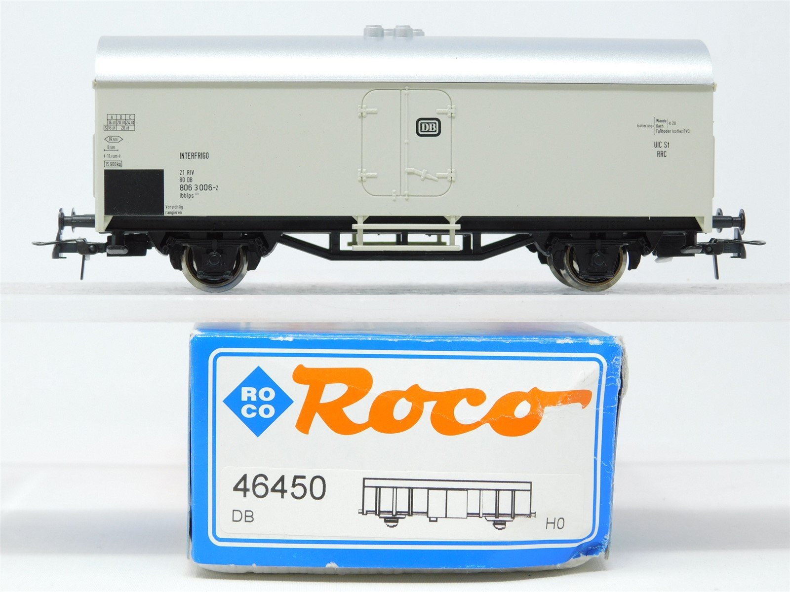 HO Scale Roco 46450 DB German Federal Interfrigo Reefer #006-2