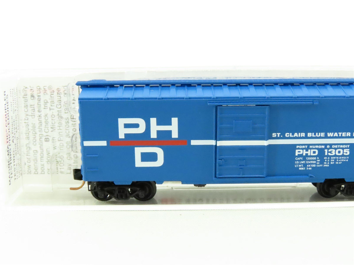 N Scale Micro-Trains MTL 20150 PHD Port Huron &amp; Detroit 40&#39; Box Car #1305