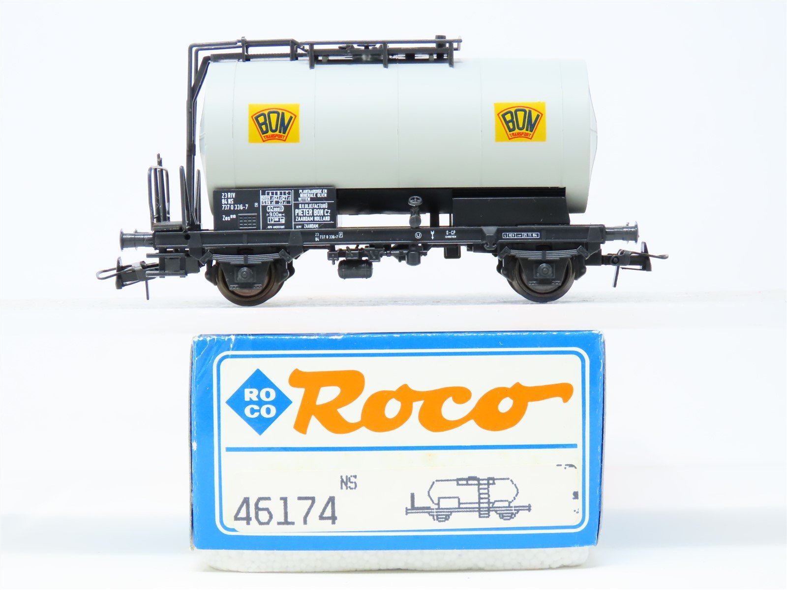 HO Scale Roco 46174 NS Dutch Railways BON Transport Tank Car #336-7P