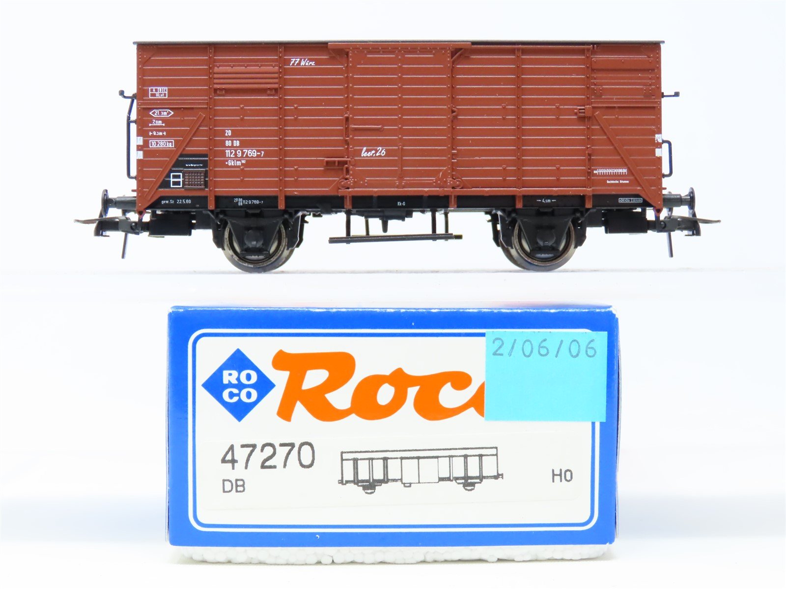 HO Scale Roco 47270 DB German Federal Railway Box Car #769-7