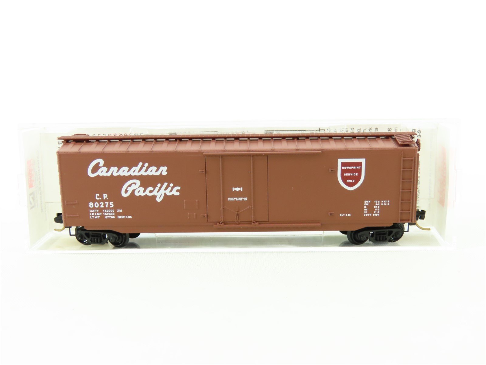 N Scale Micro-Trains MTL 32170 CP Canadian Pacific 50' Plug Door Box Car #80275