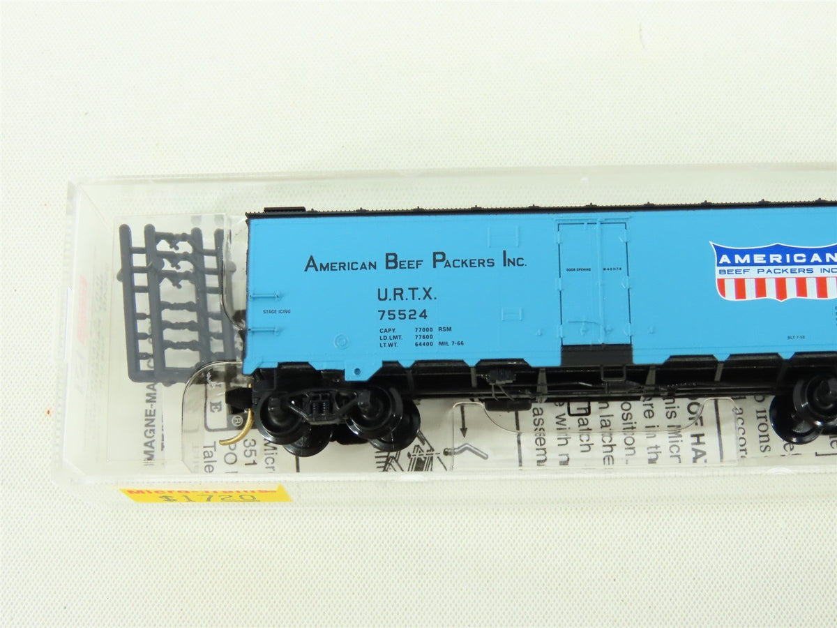 N Scale Micro-Trains MTL 59540 URTX American Beef Packers 40&#39; Reefer #75524