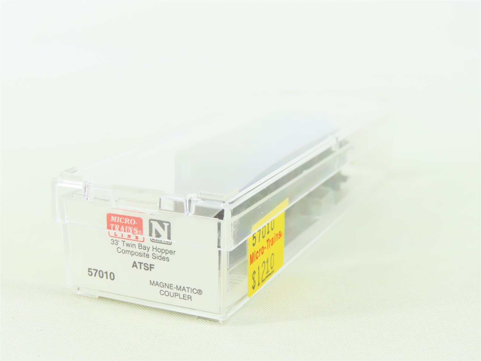 N Scale Micro-Trains MTL 57010 ATSF Santa Fe 2-Bay Open Top Hopper #180552