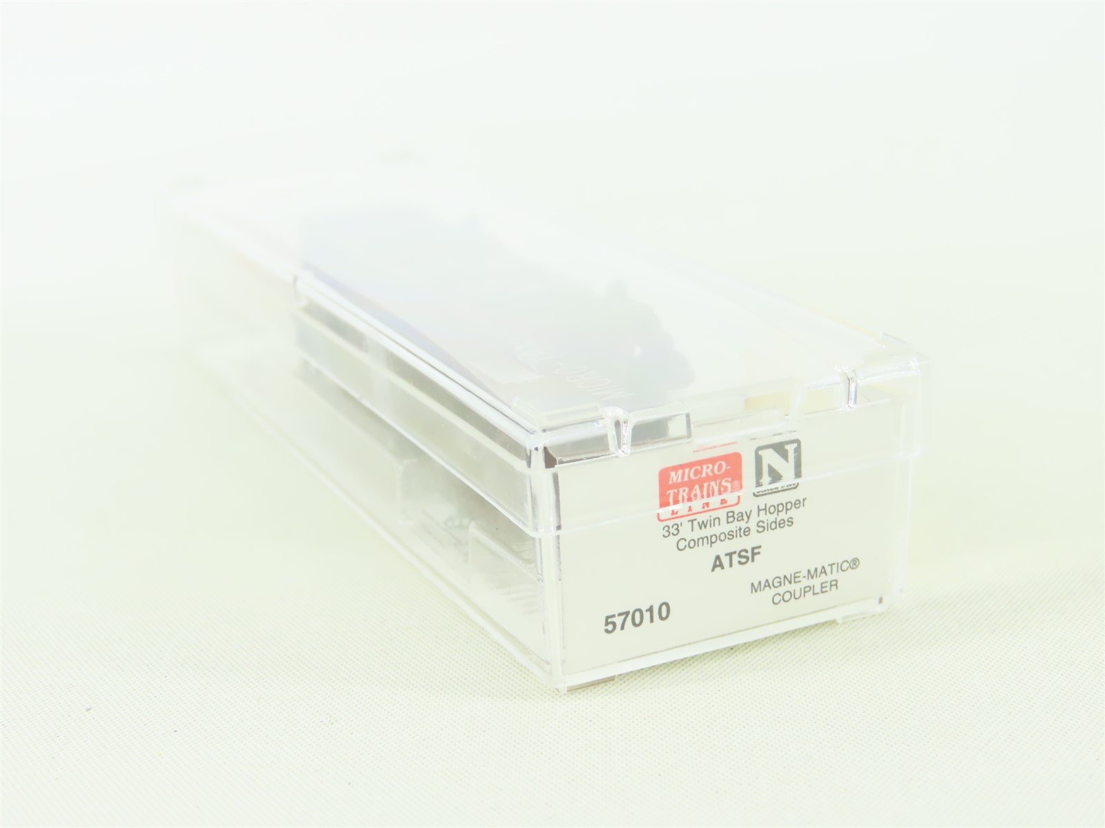 N Scale Micro-Trains MTL 57010 ATSF Santa Fe 2-Bay Open Top Hopper #180552