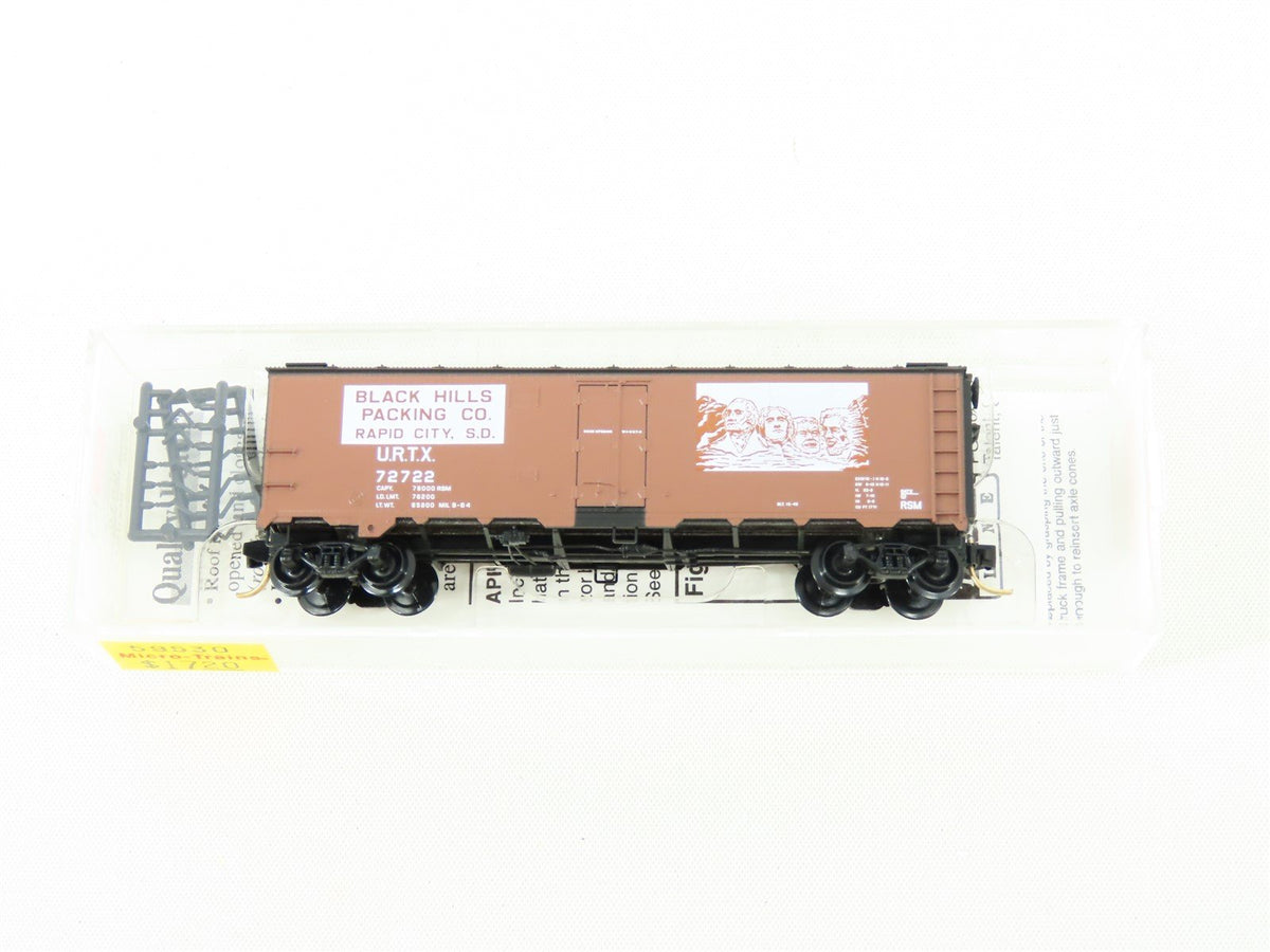 N Scale Micro-Trains MTL 59530 URTX Black Hills Packing Co. 40&#39; Reefer #72722