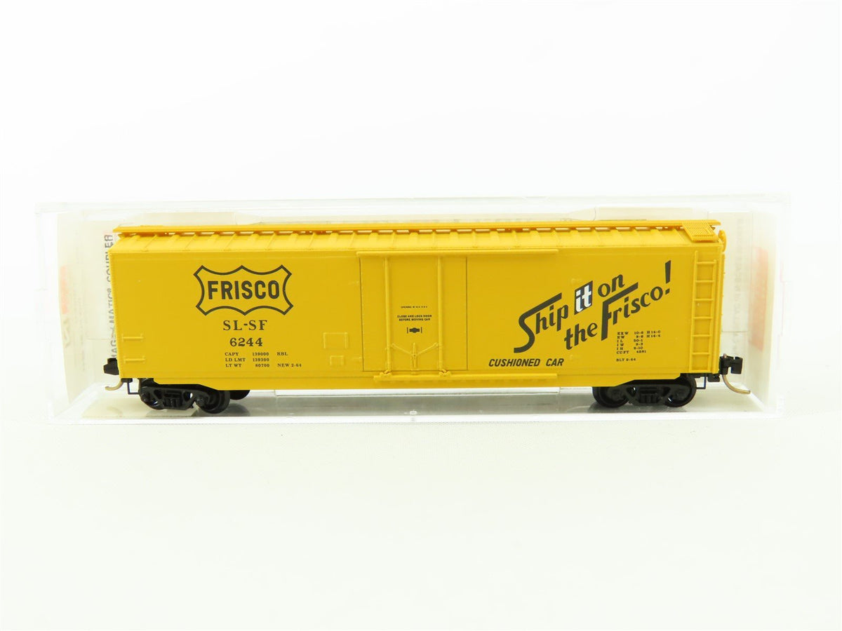 N Scale Micro-Trains MTL 32060 SL-SF Frisco 50&#39; Plug Door Box Car #6244